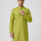 Sanman Ethnix By Raymond Orange Kurta