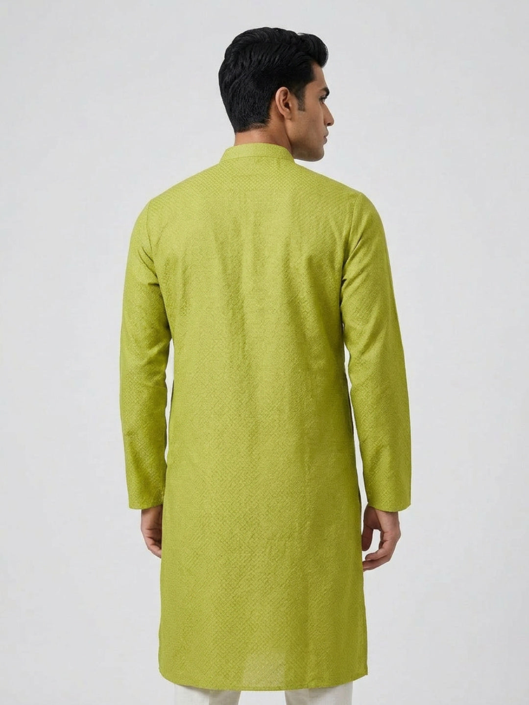 Sanman Ethnix By Raymond Orange Kurta