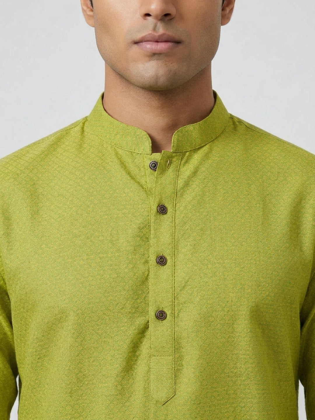 Sanman Ethnix By Raymond Orange Kurta