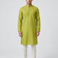 Sanman Ethnix By Raymond Orange Kurta