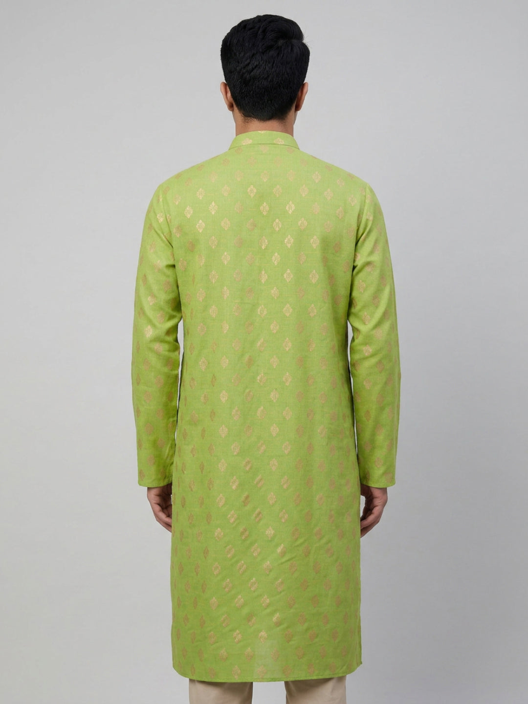 Sanman Ethnix By Raymond Orange Kurta