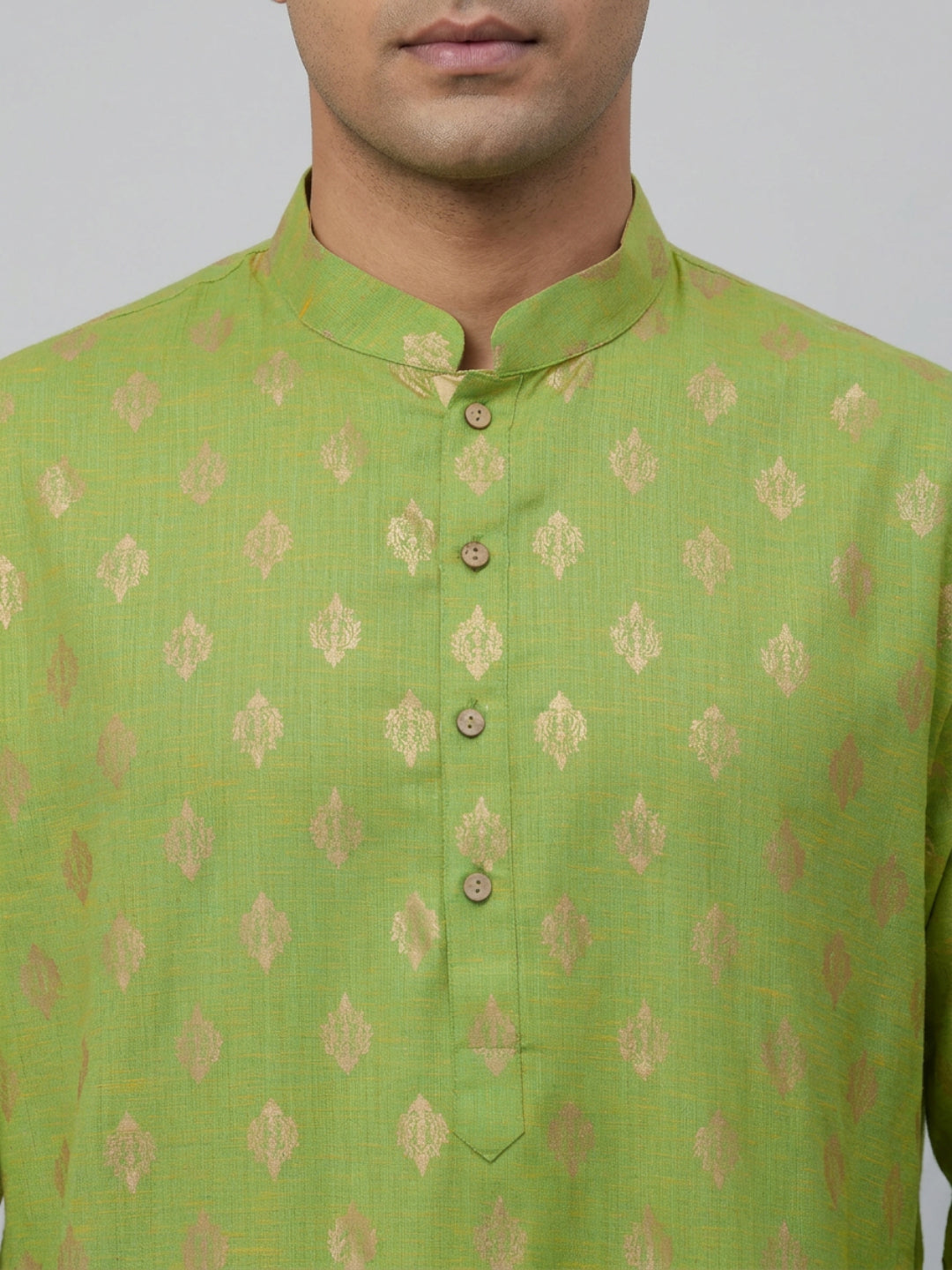 Sanman Ethnix By Raymond Orange Kurta