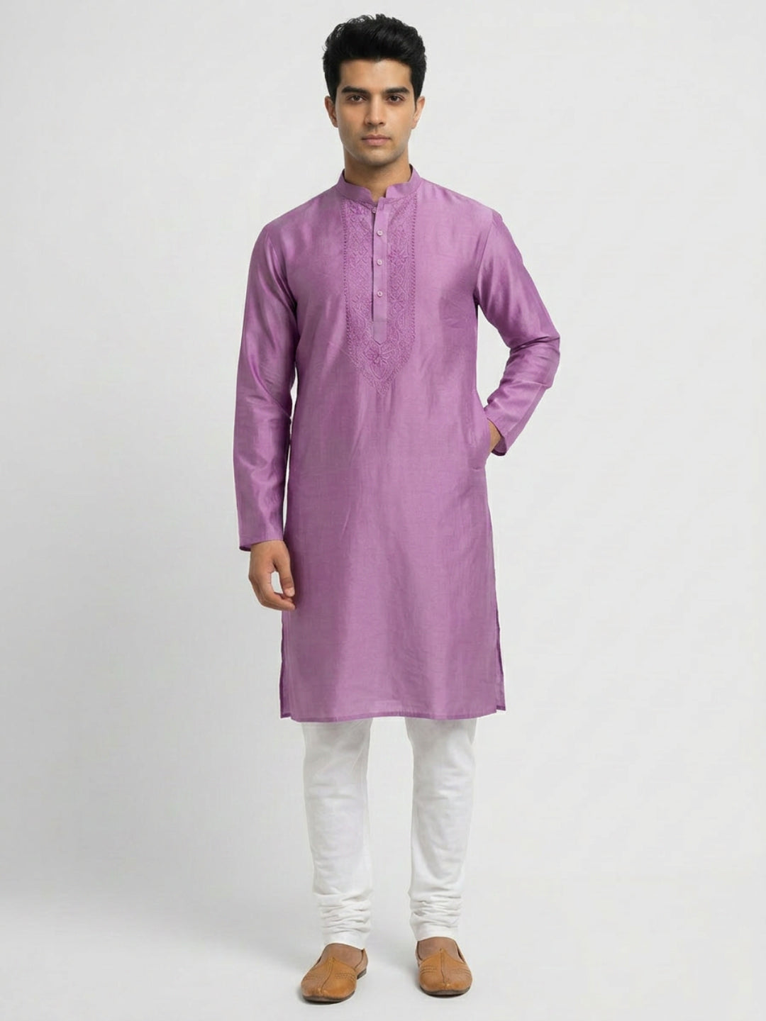 Ethnix By Raymond Violet Kurta