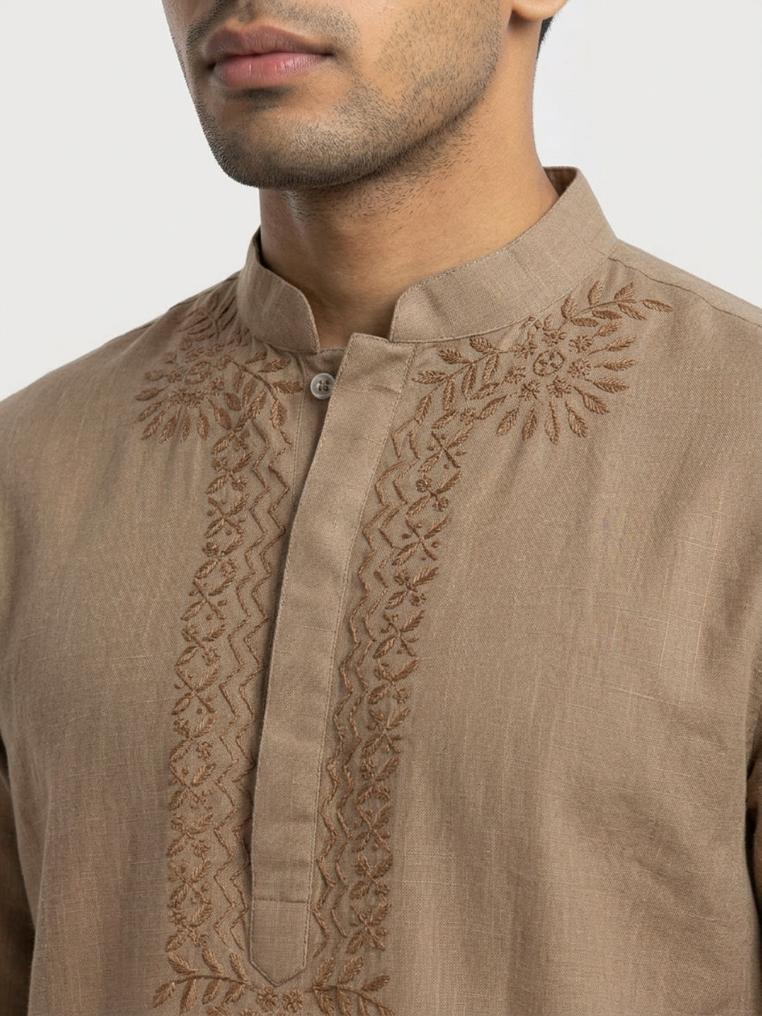 Ethnix By Raymond Khaki Kurta