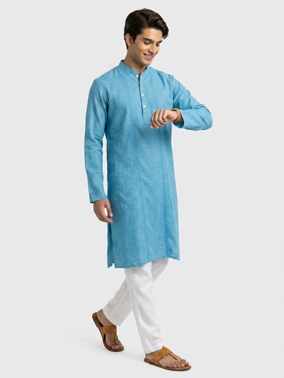 Ethnix By Raymond Blue Kurta