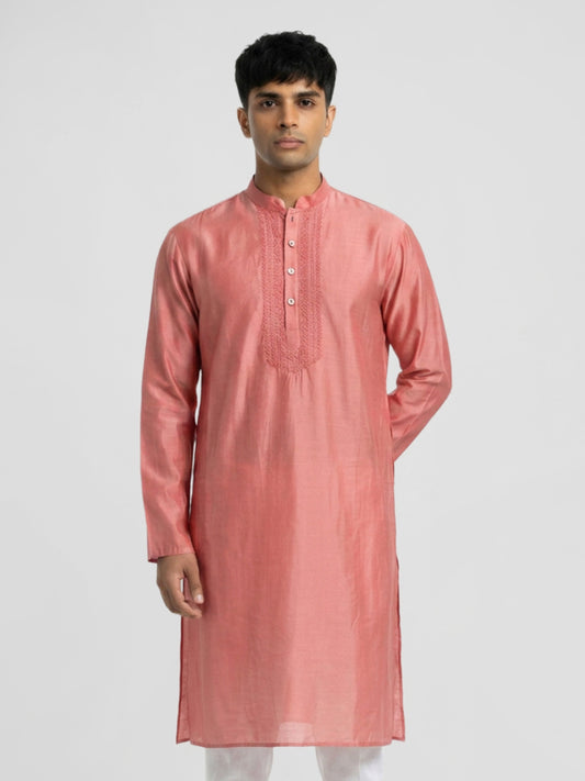 Ethnix By Raymond Orange Kurta