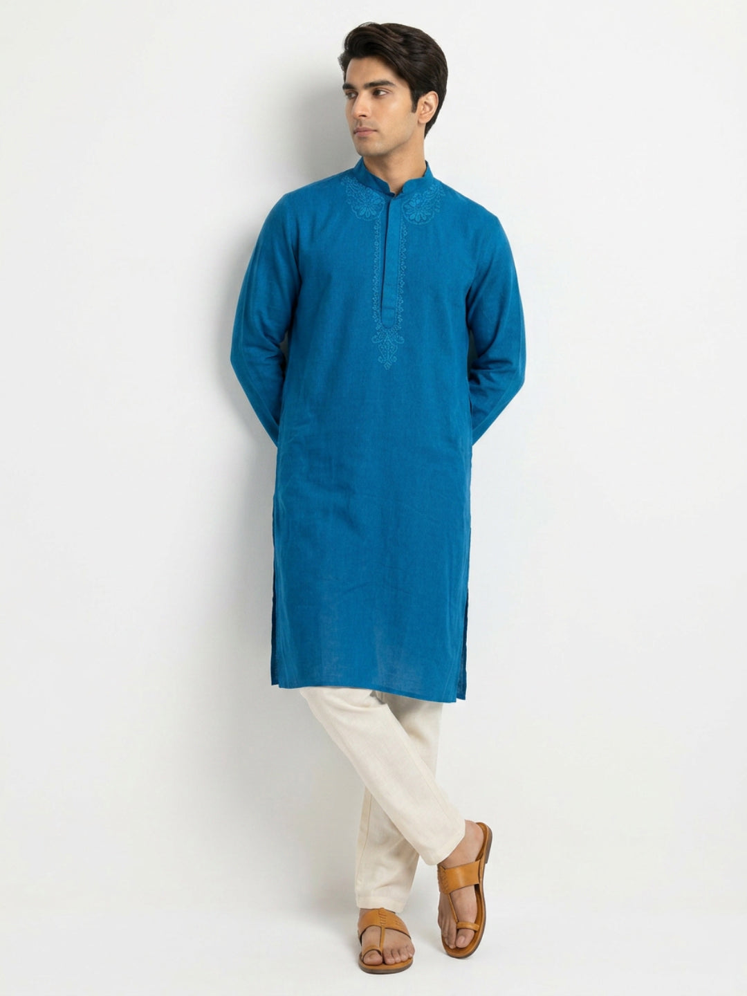 Ethnix By Raymond Blue Kurta