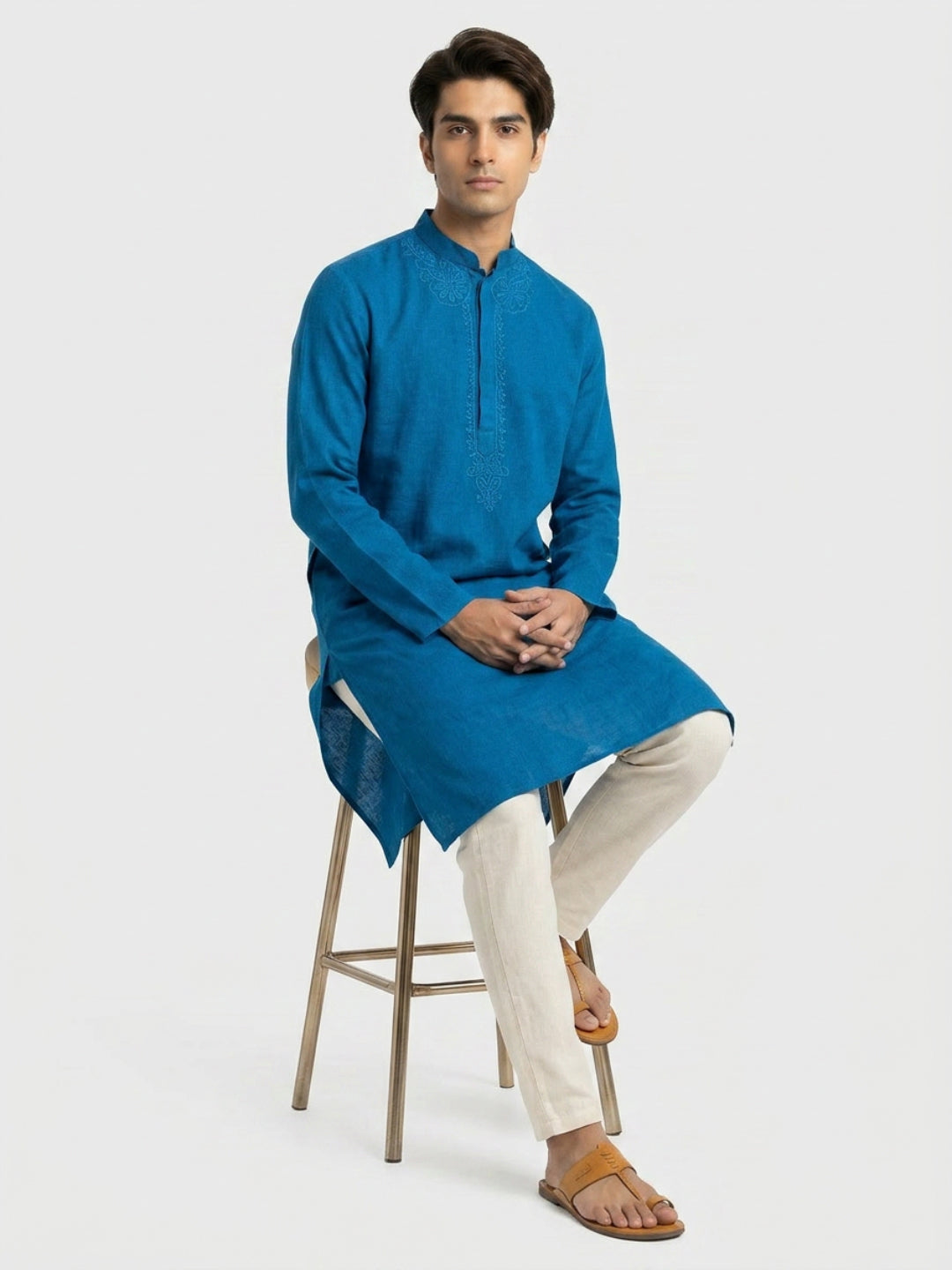 Ethnix By Raymond Blue Kurta