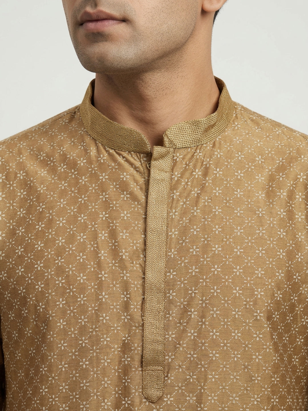 Sanman Ethnix By Raymond Orange Kurta