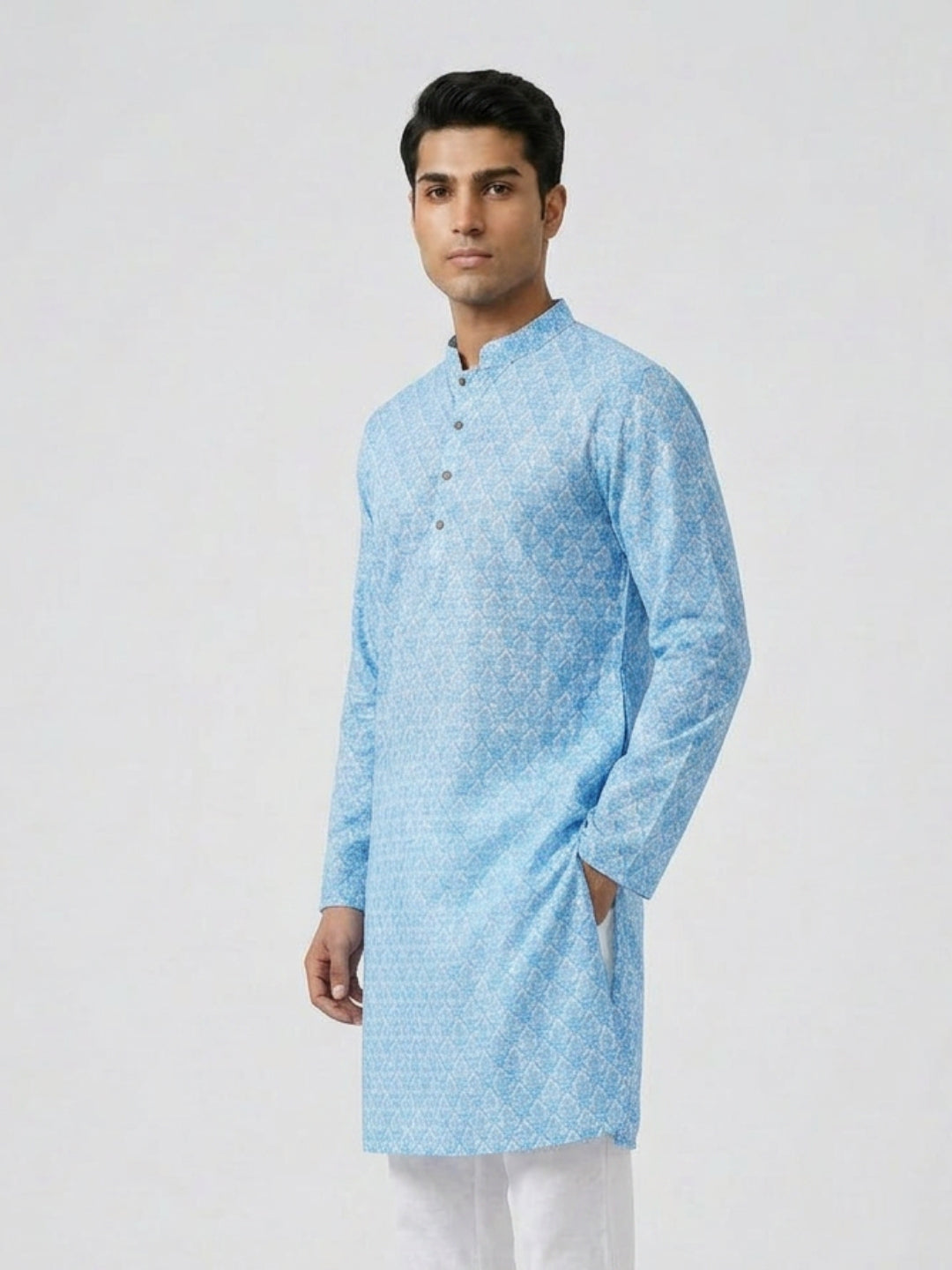 Sanman Ethnix By Raymond Orange Kurta