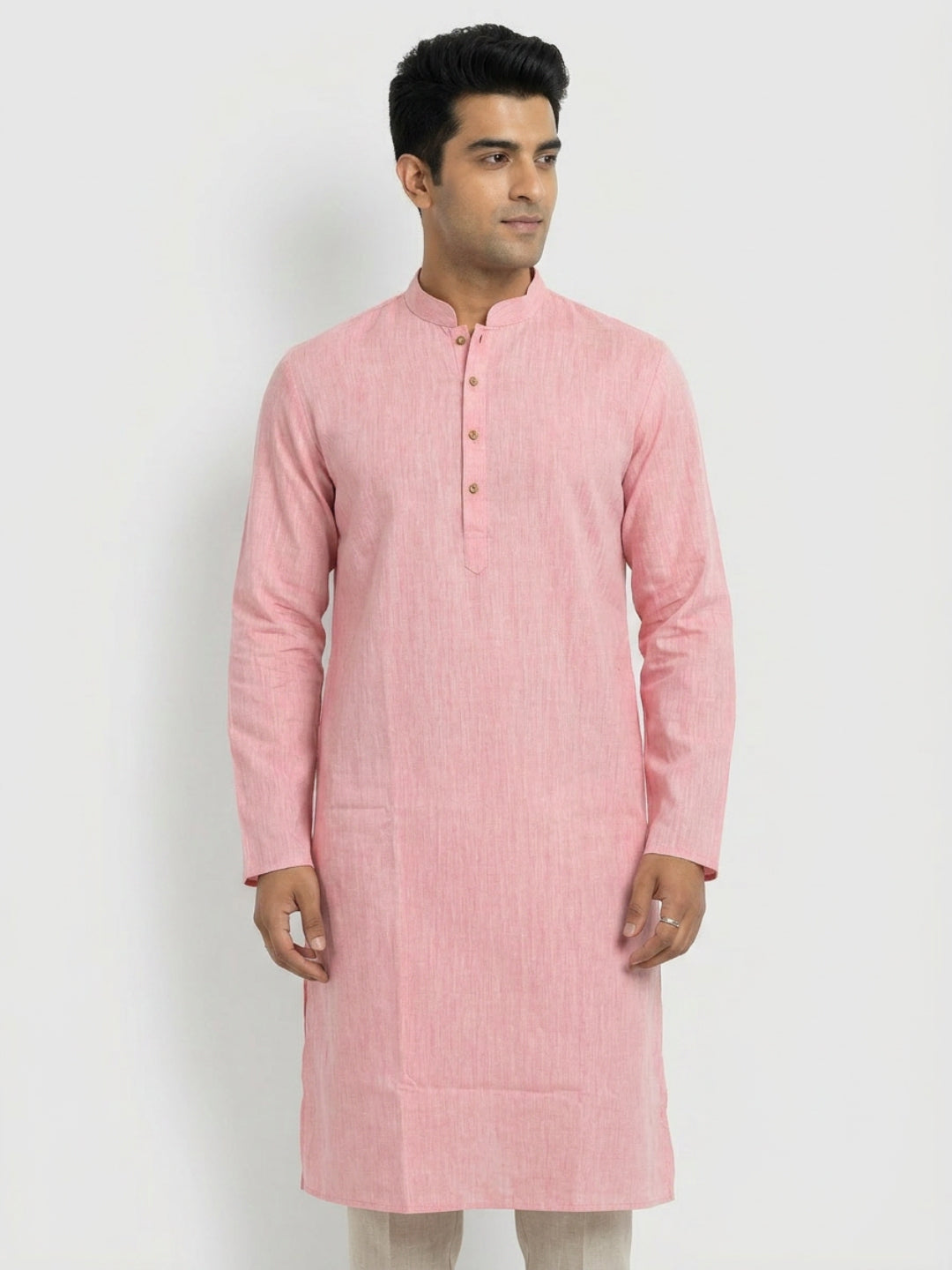 Sanman Ethnix By Raymond Orange Kurta