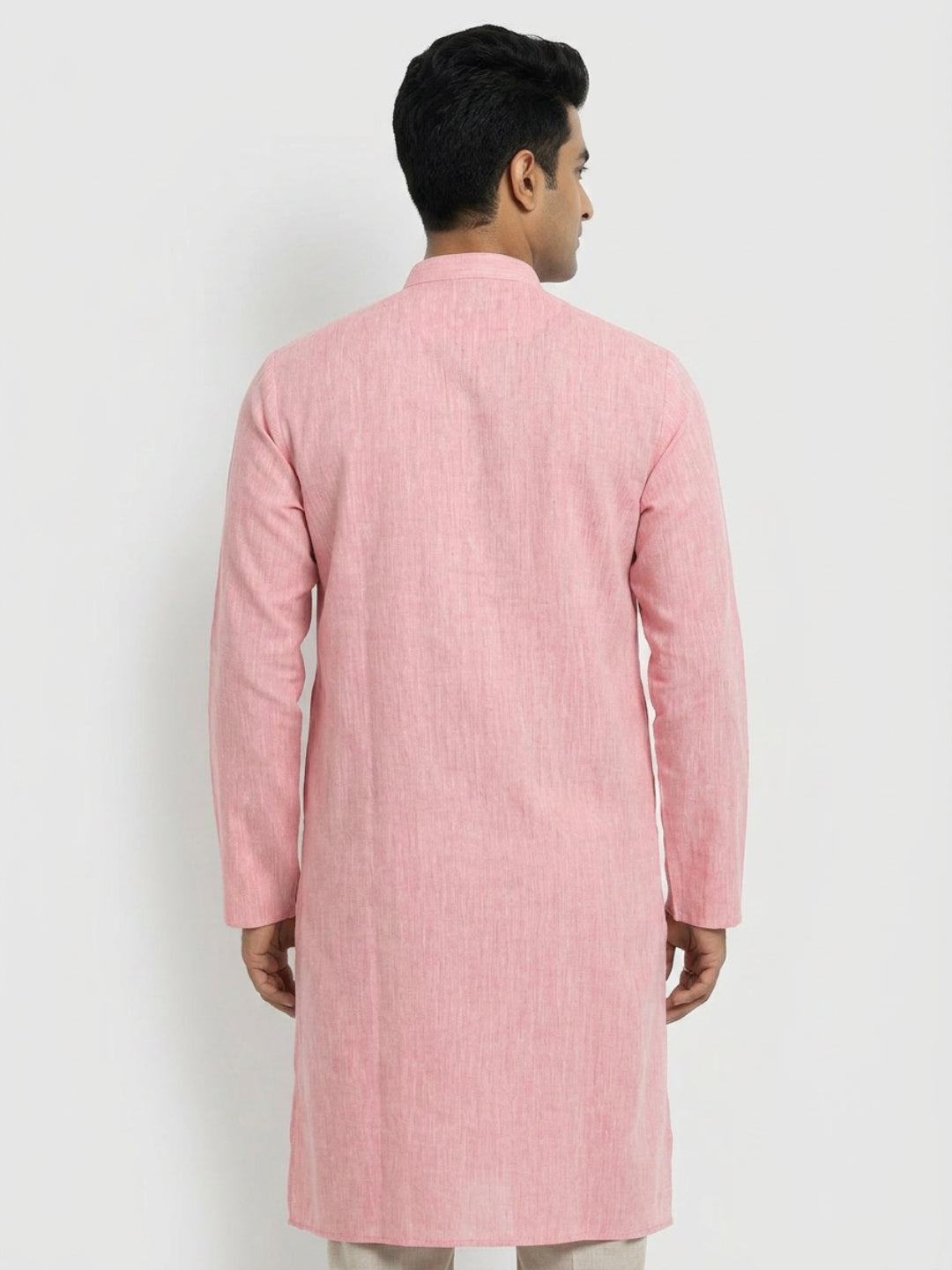 Sanman Ethnix By Raymond Orange Kurta