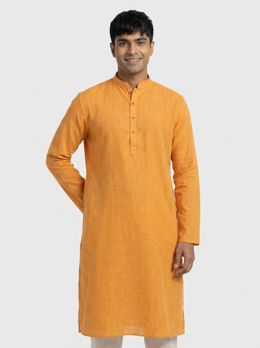 Sanman Ethnix By Raymond Orange Kurta