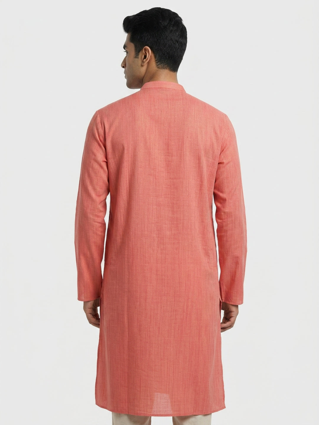 Sanman Ethnix By Raymond Orange Kurta