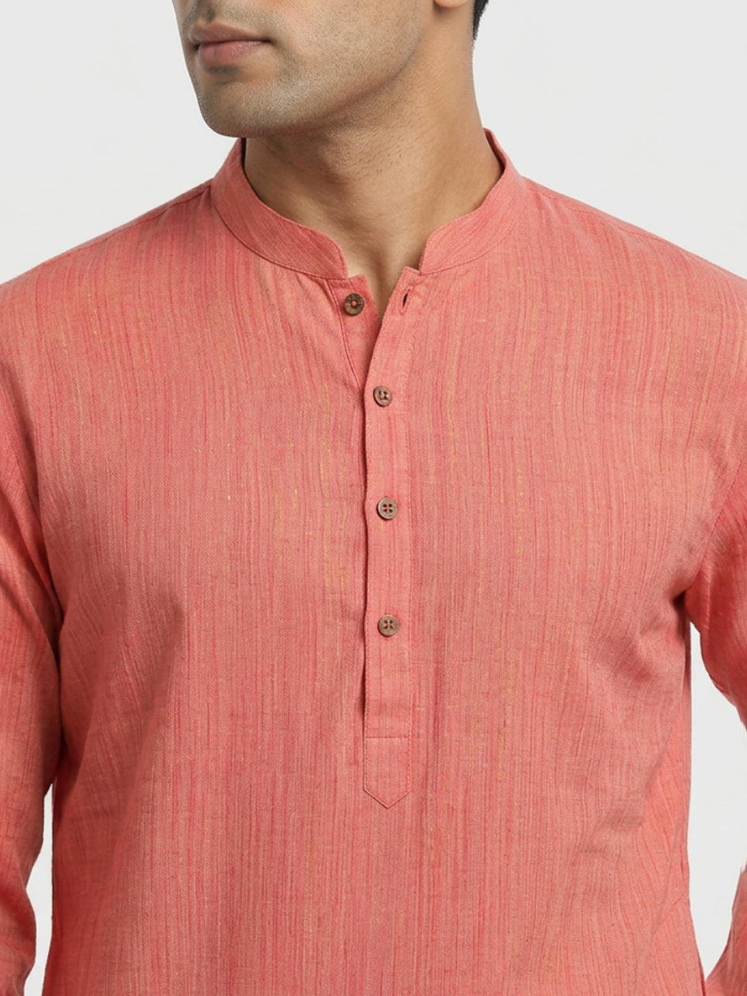 Sanman Ethnix By Raymond Orange Kurta