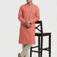 Sanman Ethnix By Raymond Orange Kurta