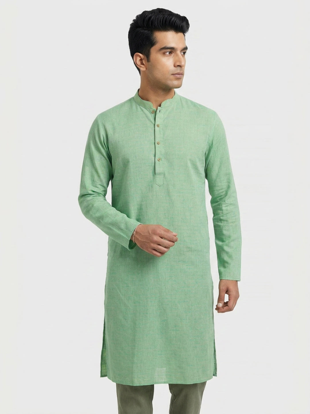 Sanman Ethnix By Raymond Orange Kurta