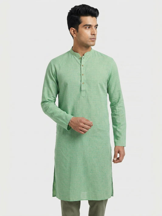 Sanman Ethnix By Raymond Orange Kurta