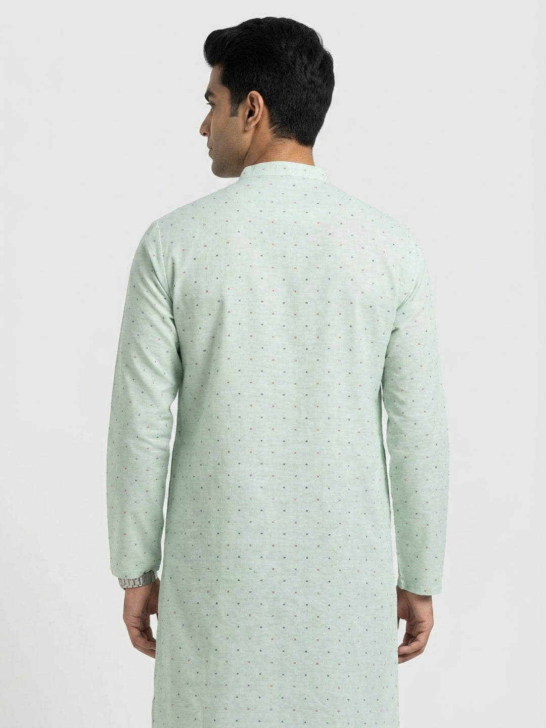 Sanman Ethnix By Raymond Orange Kurta