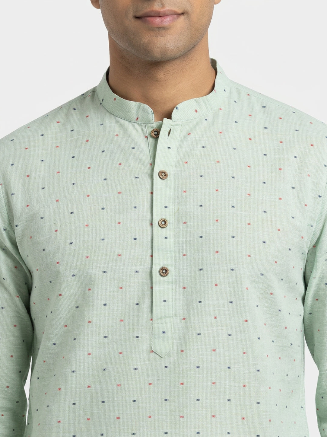 Sanman Ethnix By Raymond Orange Kurta