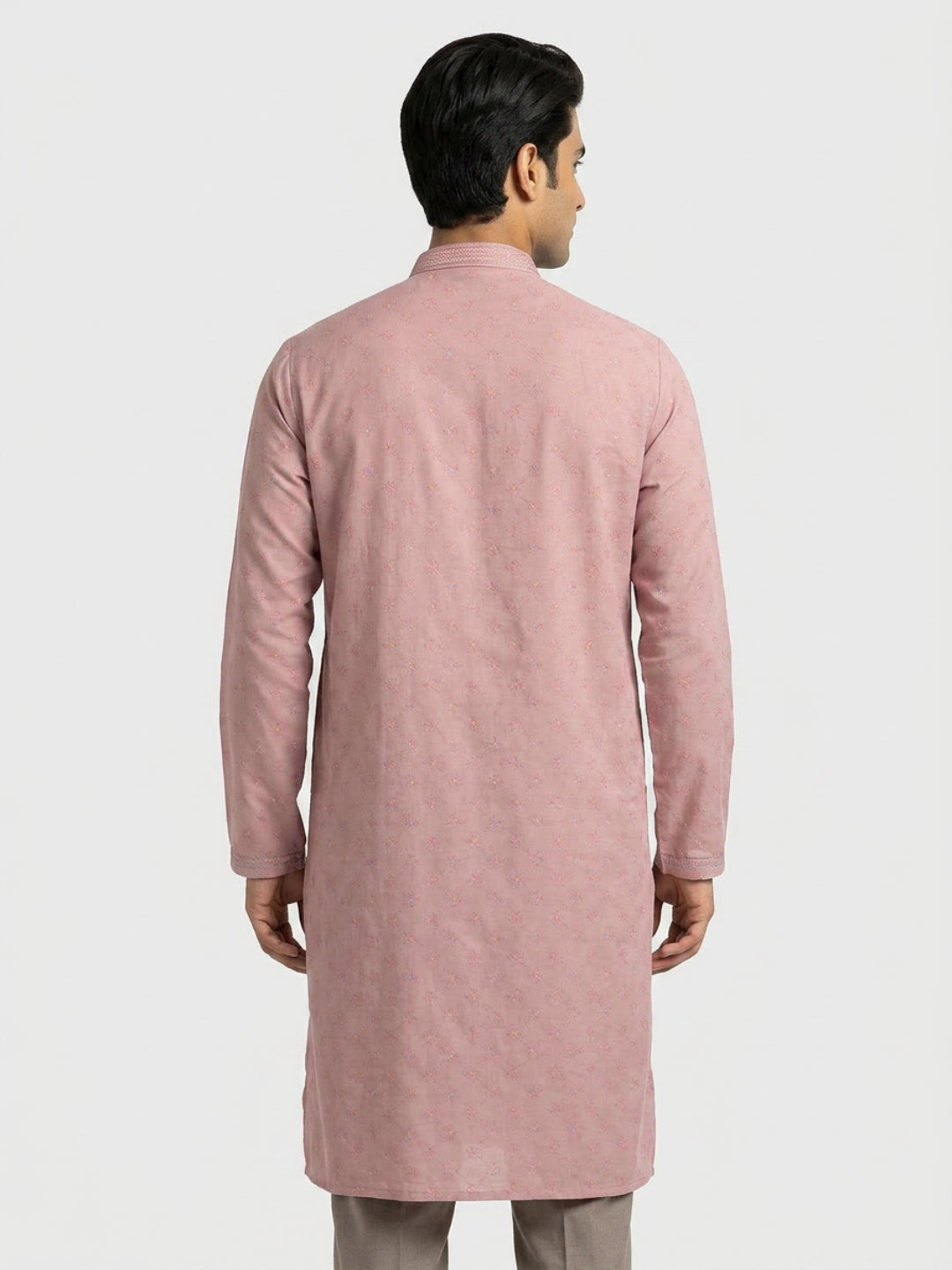 Sanman Ethnix By Raymond Orange Kurta