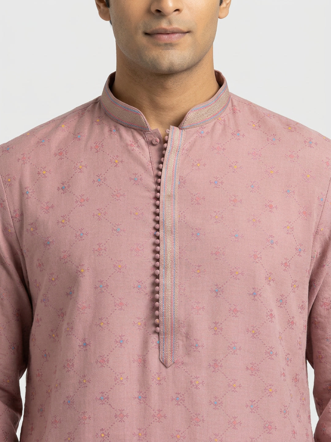 Sanman Ethnix By Raymond Orange Kurta