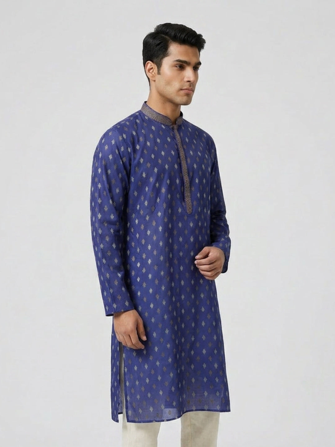 Sanman Ethnix By Raymond Orange Kurta