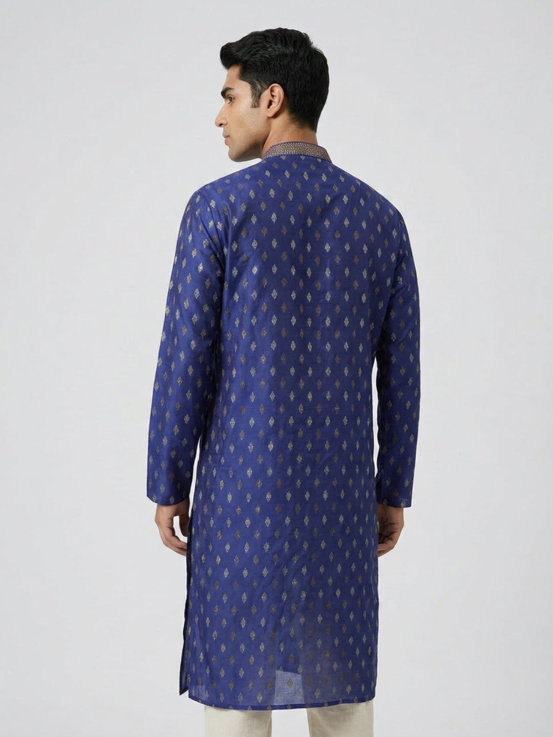 Sanman Ethnix By Raymond Orange Kurta