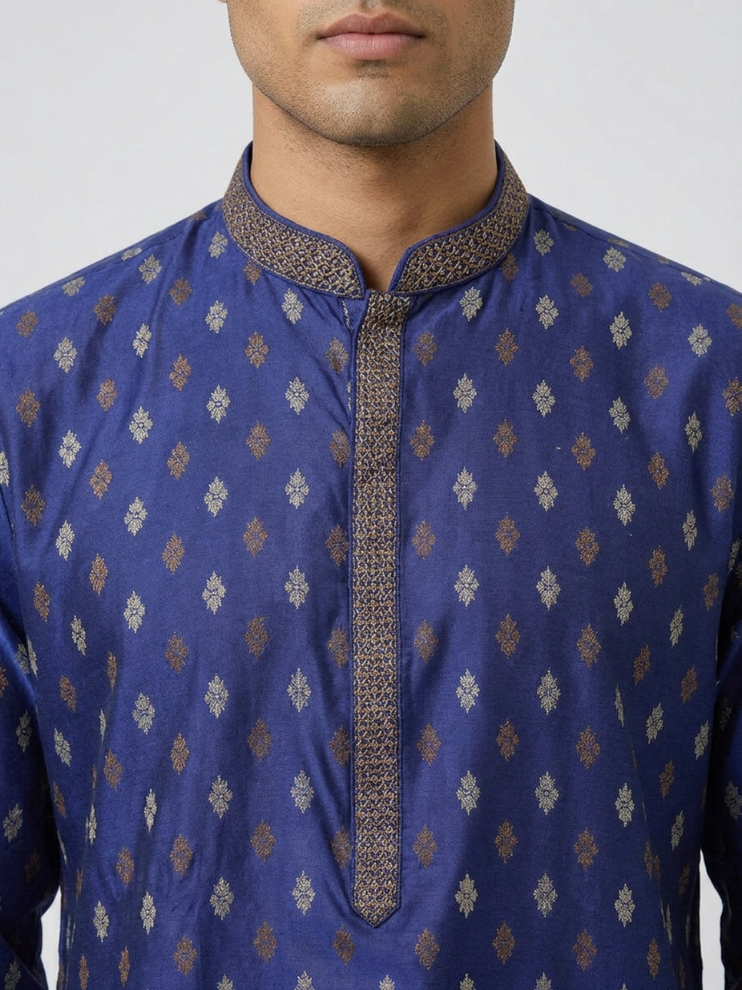 Sanman Ethnix By Raymond Orange Kurta