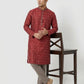 Sanman Ethnix By Raymond Orange Kurta