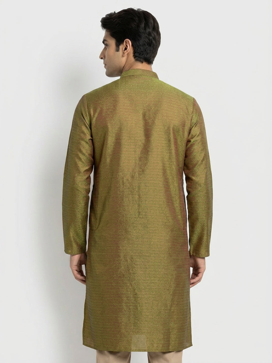 Sanman Ethnix By Raymond Orange Kurta