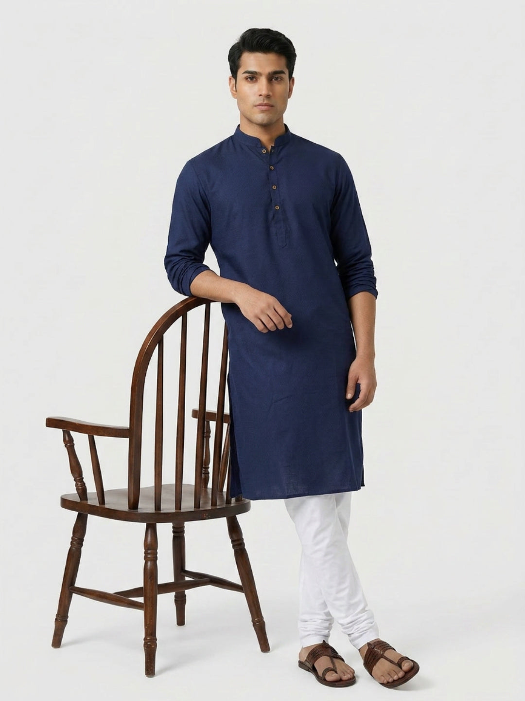 Ethnix By Raymond Blue Kurta