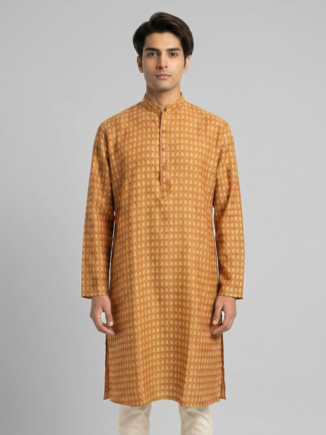 Ethnix By Raymond Yellow Kurta
