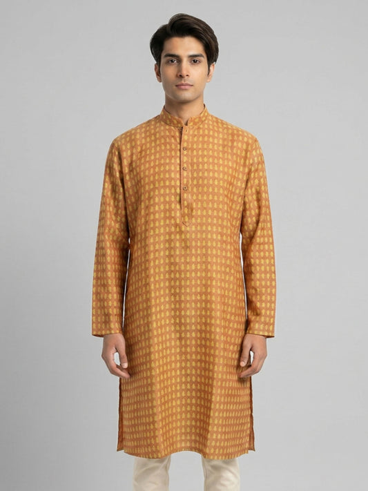 Ethnix By Raymond Yellow Kurta