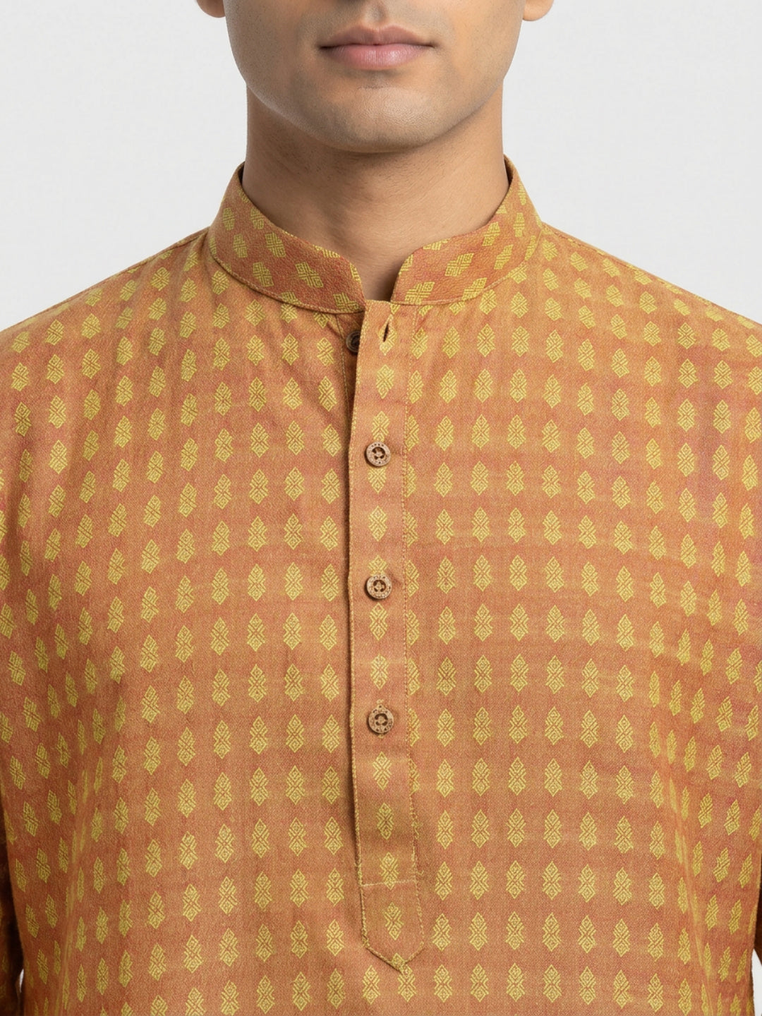 Ethnix By Raymond Yellow Kurta