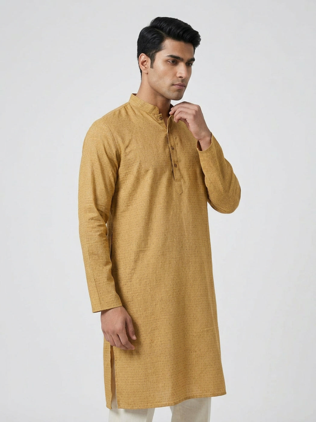 Ethnix By Raymond Yellow Kurta
