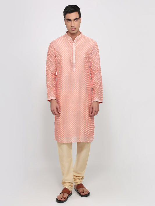 Ethnix By Raymond Pink Kurta