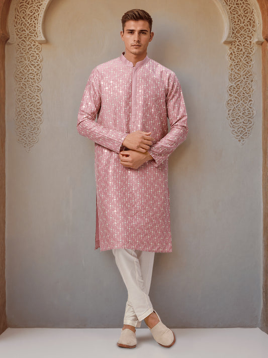 Ethnix by Raymond Purple Kurta