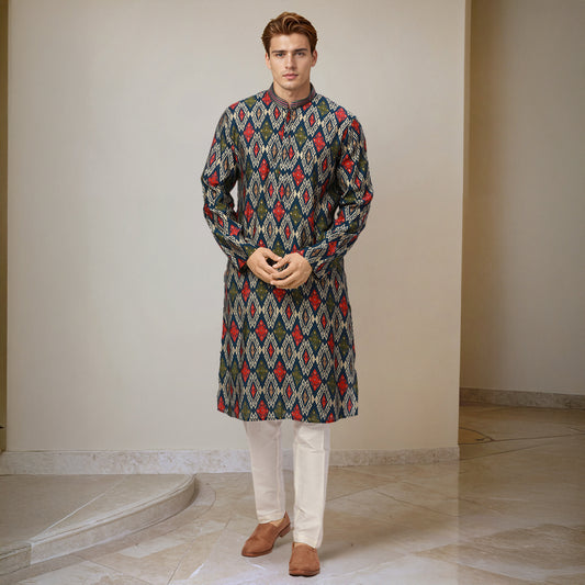 Ethnix Blue Kurta Chudidar