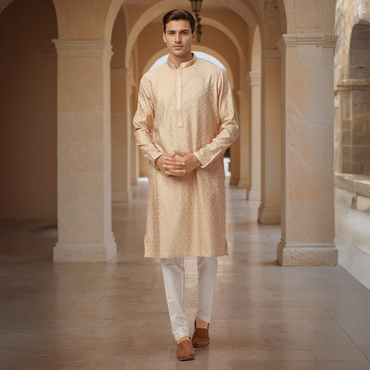 Ethnix Brown Kurta Chudidar