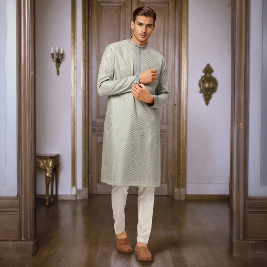 Ethnix Grey Kurta Chudidar