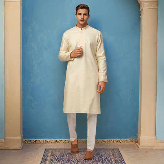 Ethnix White Kurta Chudidar