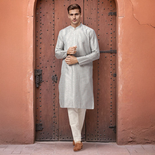 Ethnix Grey Kurta Chudidar
