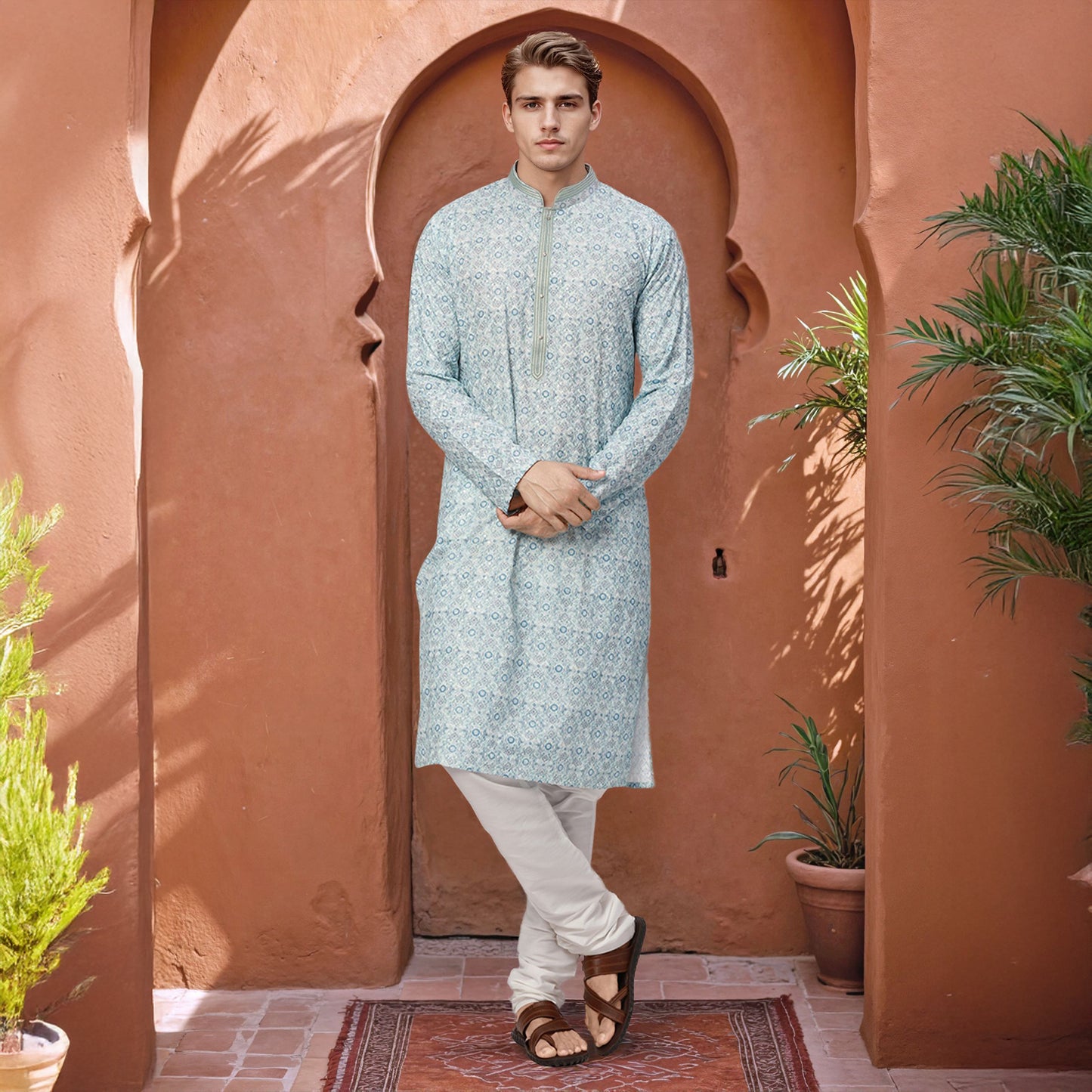 Ethnix Blue Kurta Chudidar