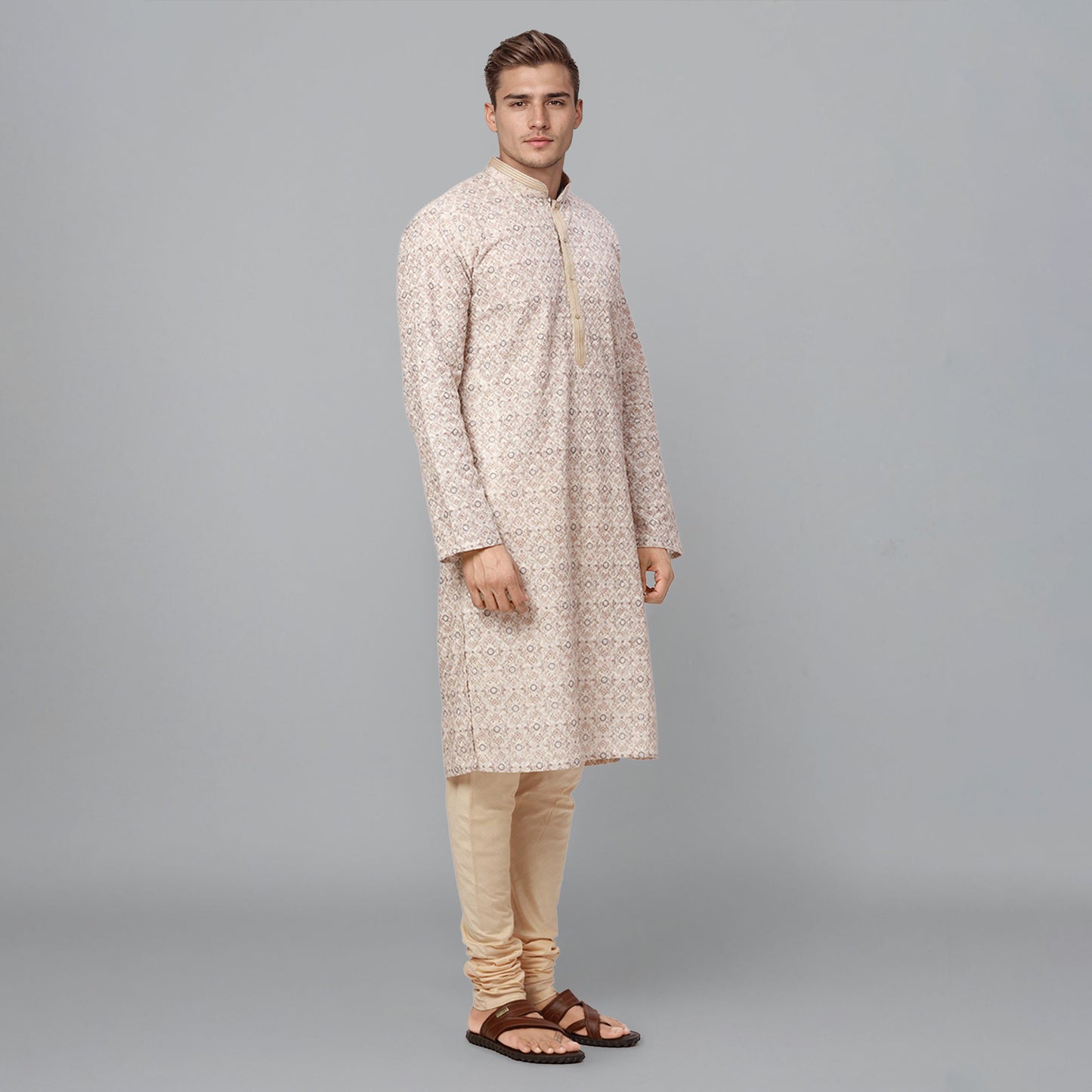 Ethnix Brown Kurta Chudidar