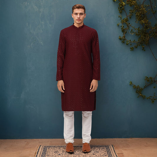 Ethnix Purple Kurta Chudidar