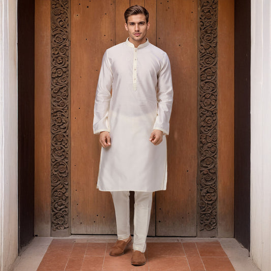 Ethnix White Kurta Chudidar