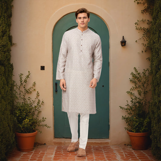 Ethnix Brown Kurta Chudidar