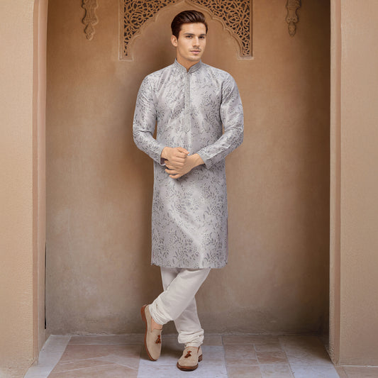 Ethnix Grey Kurta Chudidar