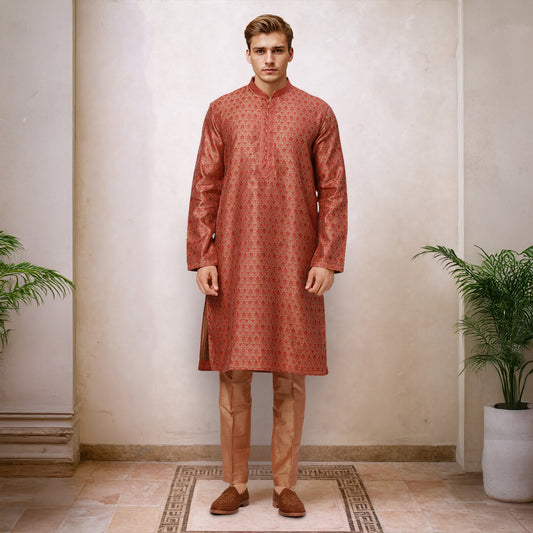 Ethnix Red Kurta Chudidar